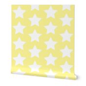 white star on pastel yellow