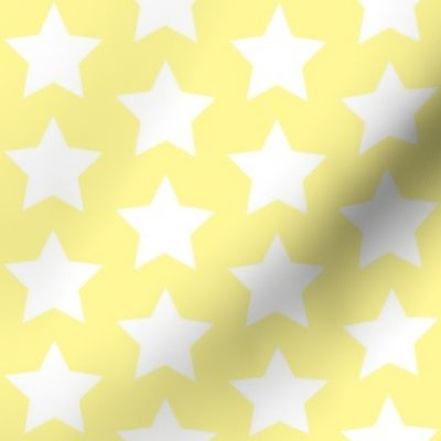 white star on pastel yellow