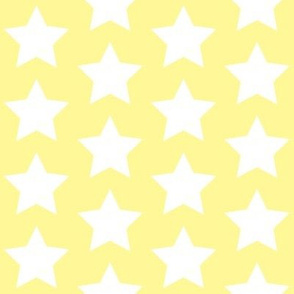 white star on pastel yellow