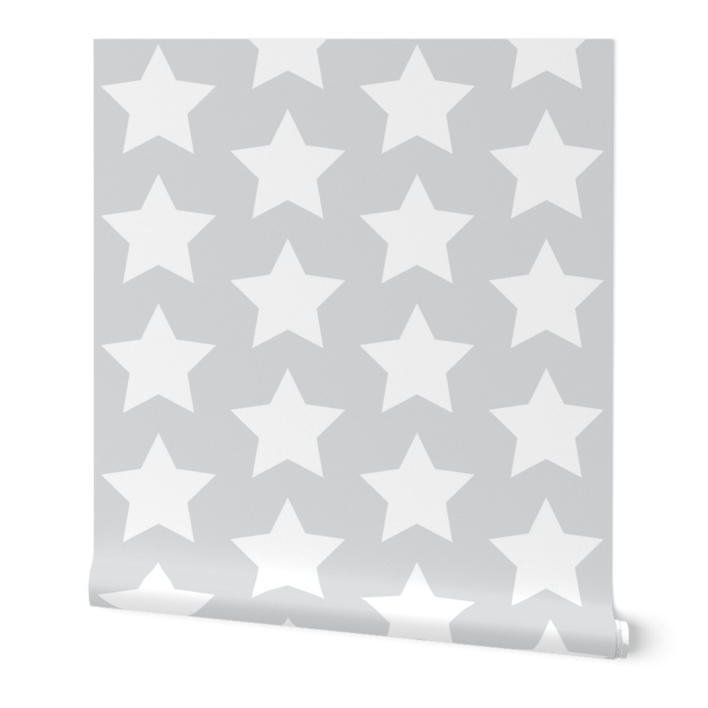 white stars on light gray