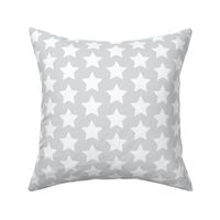 white stars on light gray