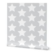 white stars on light gray