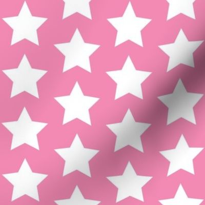 white stars on pink