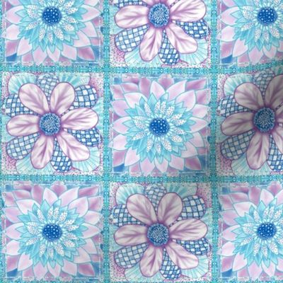 Flower Squares - Two Flower Patchwork