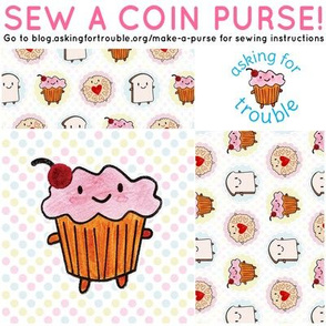 Cakeify the Cupcake Coin Purse - Cut & Sew Pattern