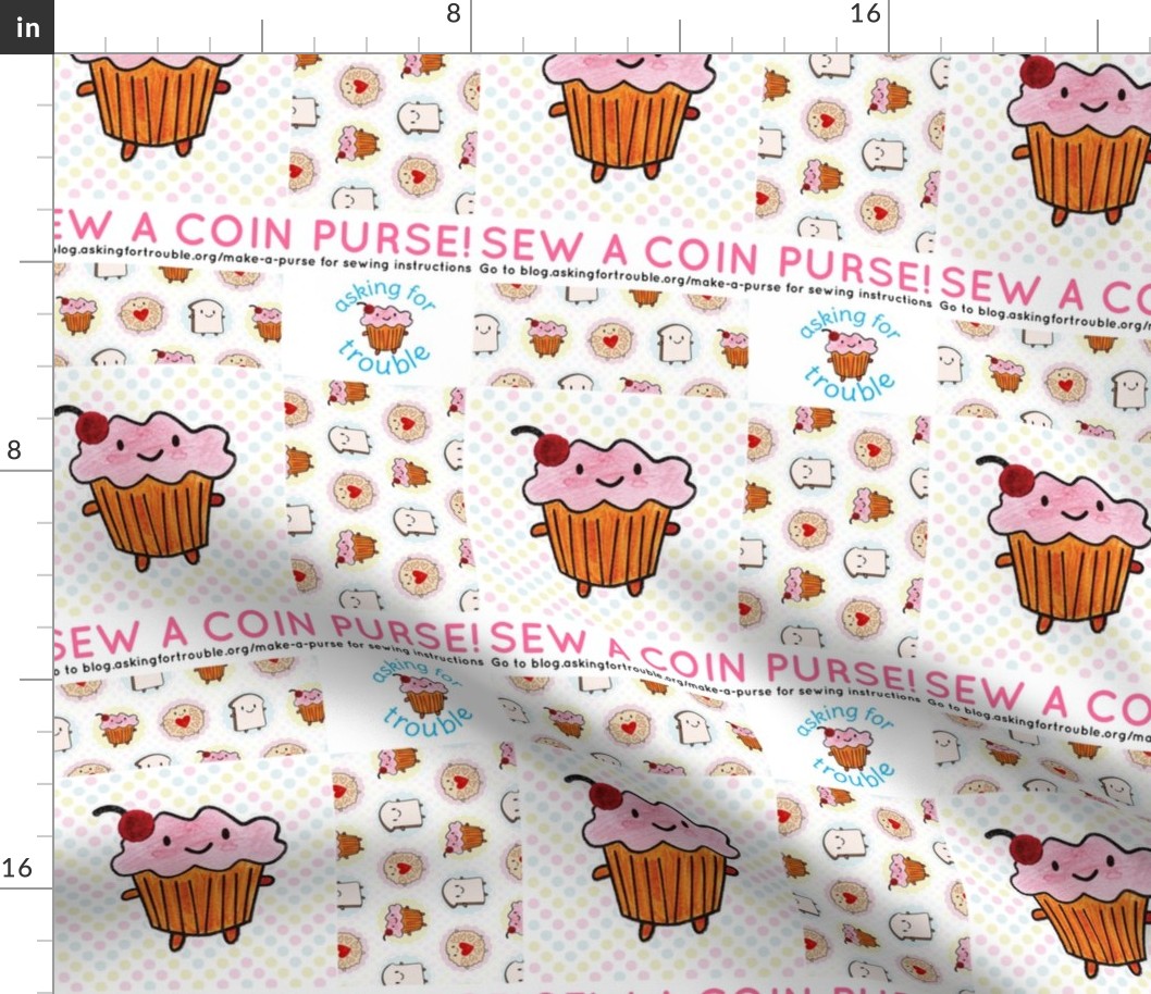 Cakeify the Cupcake Coin Purse - Cut & Sew Pattern