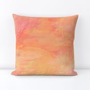 Coral Sunset Watercolor Paint Effect