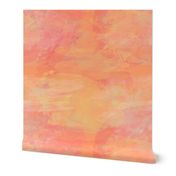 Coral Sunset Watercolor Paint Effect