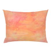 Coral Sunset Watercolor Paint Effect