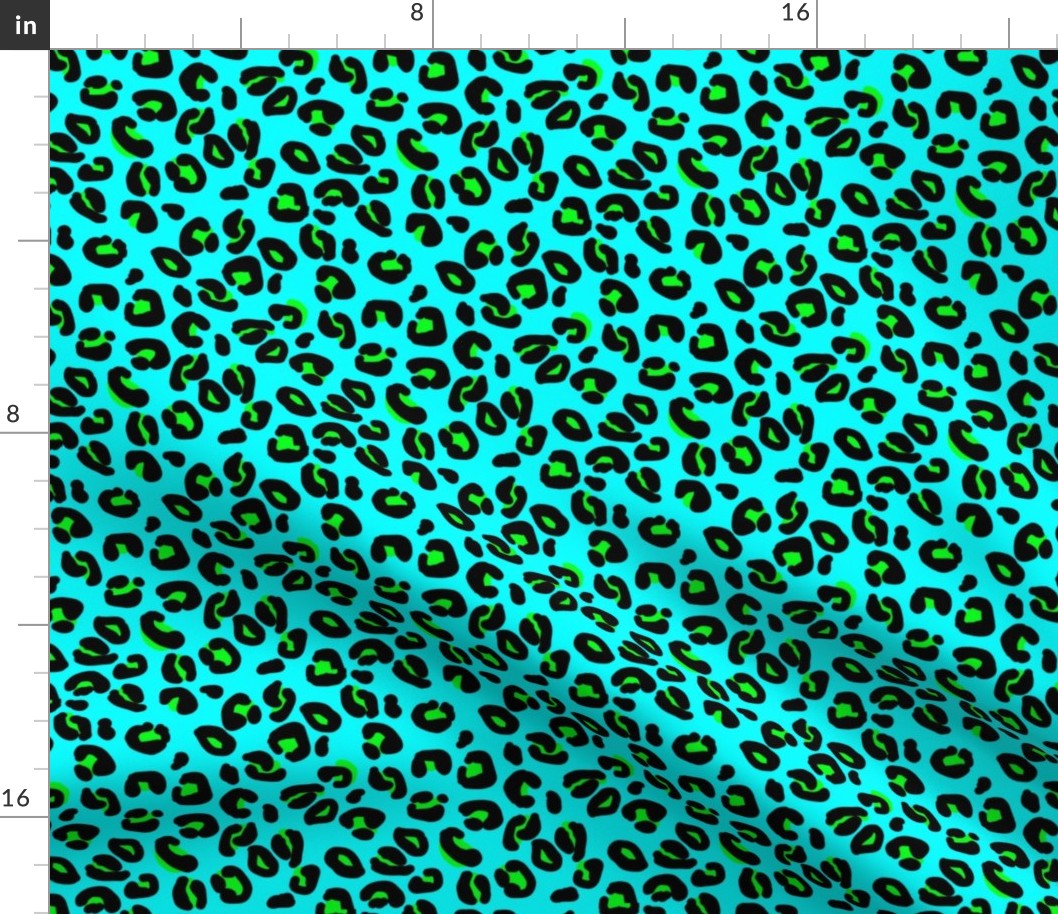 Leopard Spots Aqua