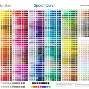 Hex Color Chart Fabric, Wallpaper and Home Decor