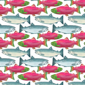 Atlantic salmon or pink salmon background on  Stock Illustration  66480653  PIXTA