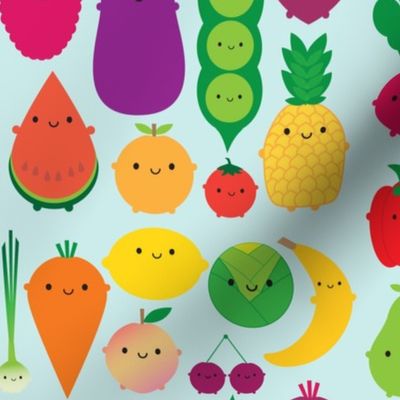 5 A Day Kawaii Fruit and Vegetables