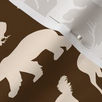 North American Animals - Brown & Tan