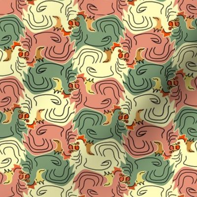 Tessellating Roosters 2