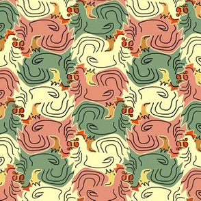 Tessellating Roosters 2