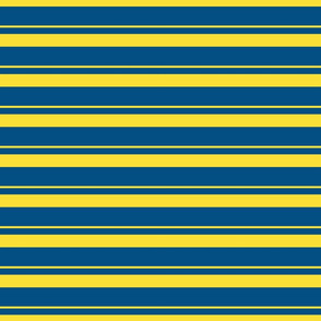 Bright Blue and Yellow Stripes 2