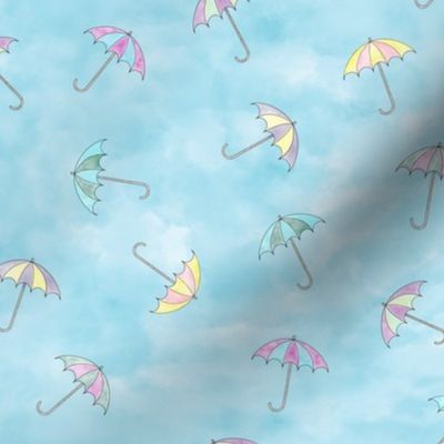 Air Umbrellas watercolor