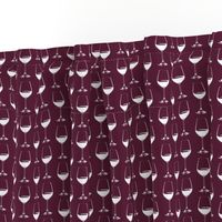 Wine Glass on Cabernet - Small (2")