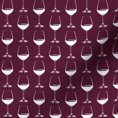 Wine Glass on Cabernet - Small (2")