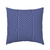 Polka Dotty in blue violet on ink