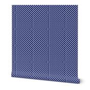 Polka Dotty in blue violet on ink