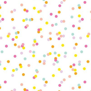 Colorful confetti celebration party festive memphis style design
