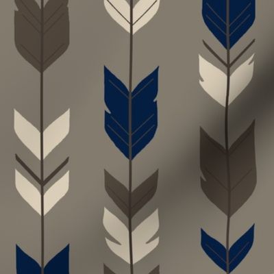 Arrow Feather-Cedar Ridge-brown/navy