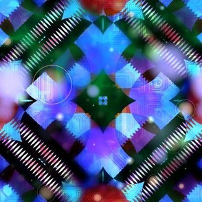 Blue Purple Kaleidoscope