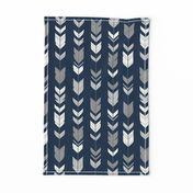 Arrow Feather-navy/greys