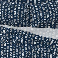 Arrow Feather-navy/greys