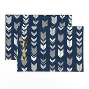 Arrow Feather-navy/greys