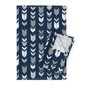 Arrow Feather-navy/greys