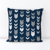 Arrow Feather-navy/greys