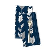 Arrow Feather-navy/greys