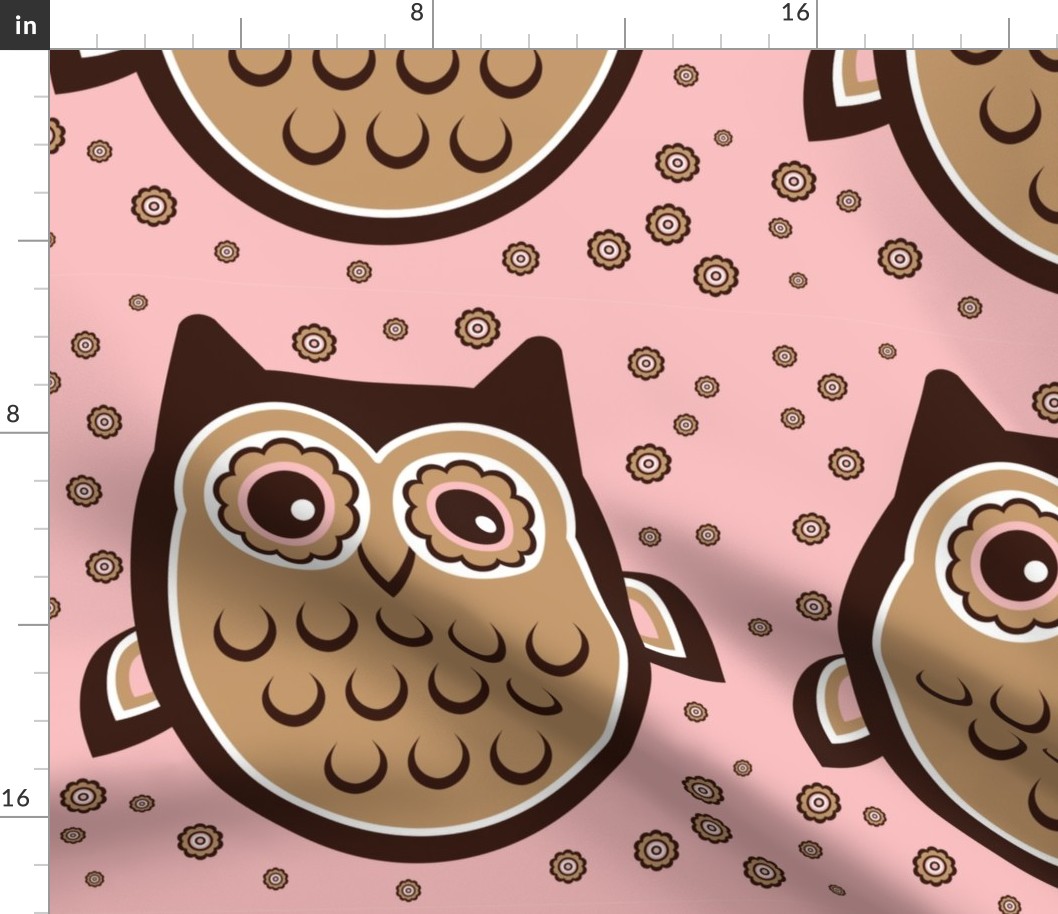 Owl Party Pink