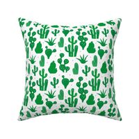 Cactus lush green summer garden and succulent cacti plants for summer cool scandinavian style gender neutral green