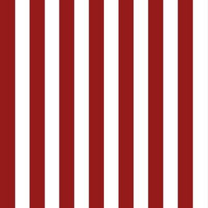 Vertical Stripes // Nautical Red