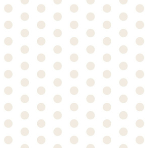 Cream Polka Dots - Large