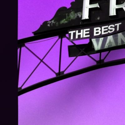 Fresno Sign Pillow Design (purple)