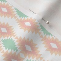 Southwestern Aztec - Mint, Blush, Peach