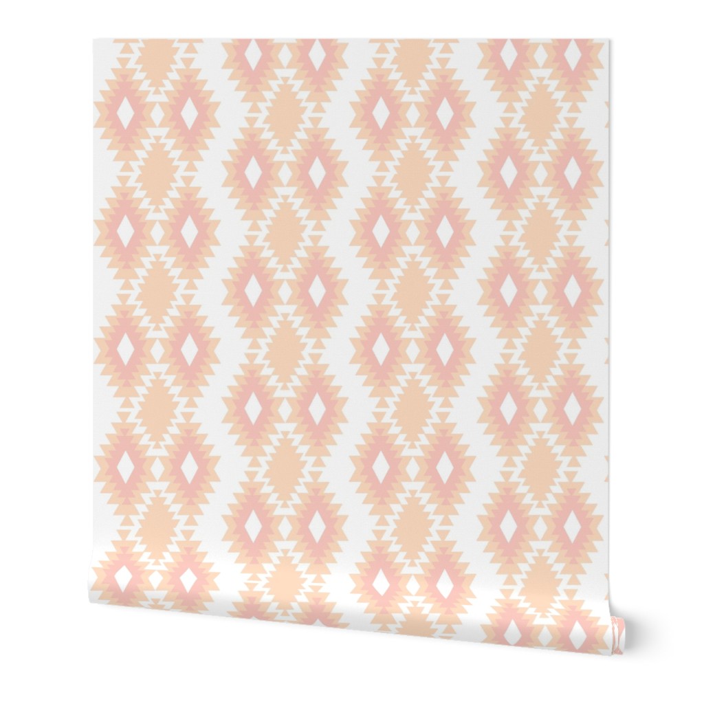 Southwestern Aztec - Peach and Blush