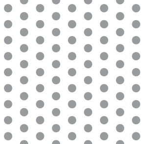 Grey Polka Dots - Large