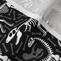 Dinosaurs and bones (black)