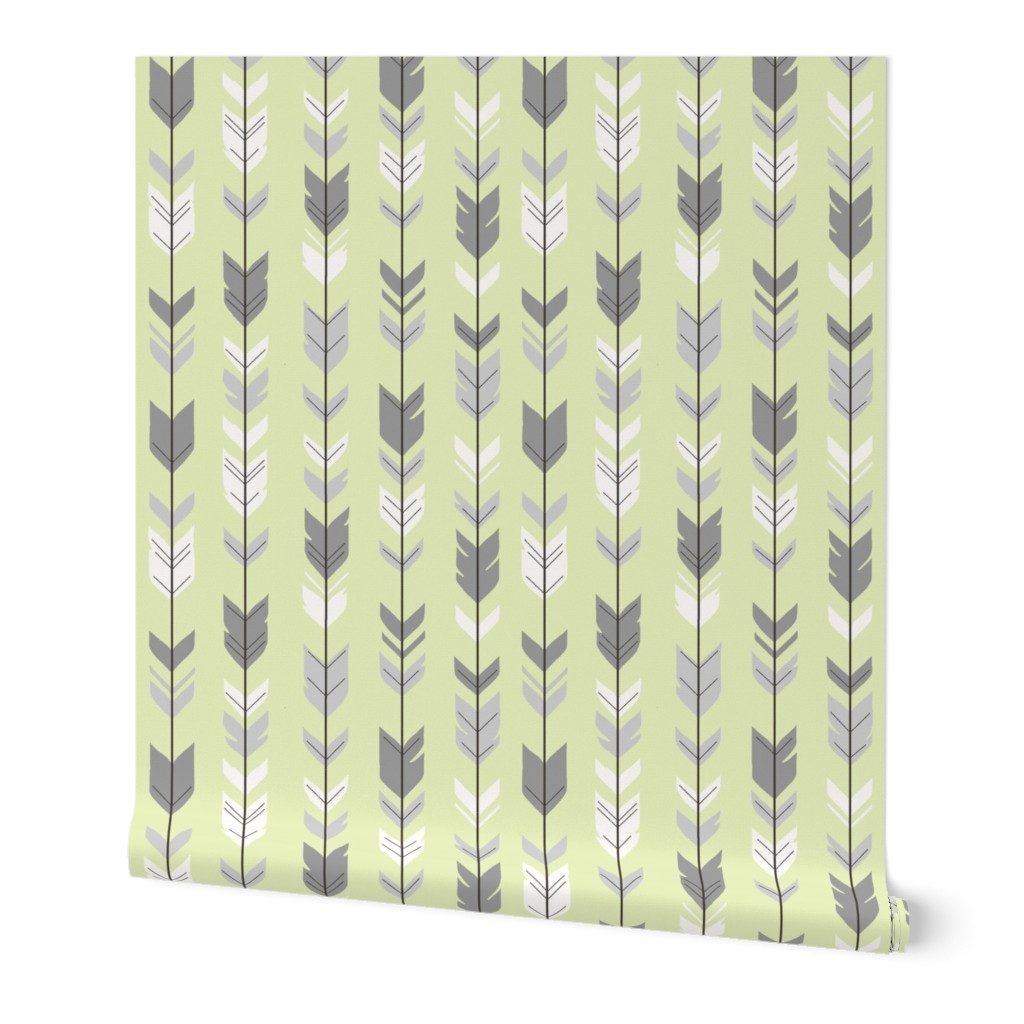 Arrow Feather- Sherwood Forest Woodland Nurserygender a Neutral Baby