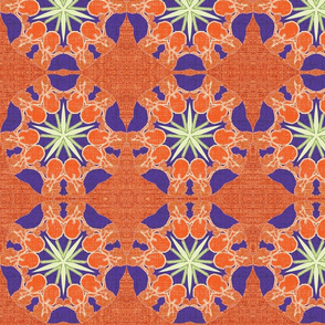 Iris Garden Kaleidoscope-Coral