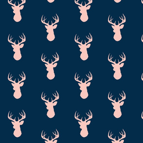 deer- navy/pink