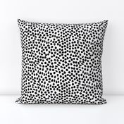 dots // inky hand-drawn spots dots black and white kids trendy nursery print