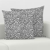 dots // inky hand-drawn spots dots black and white kids trendy nursery print