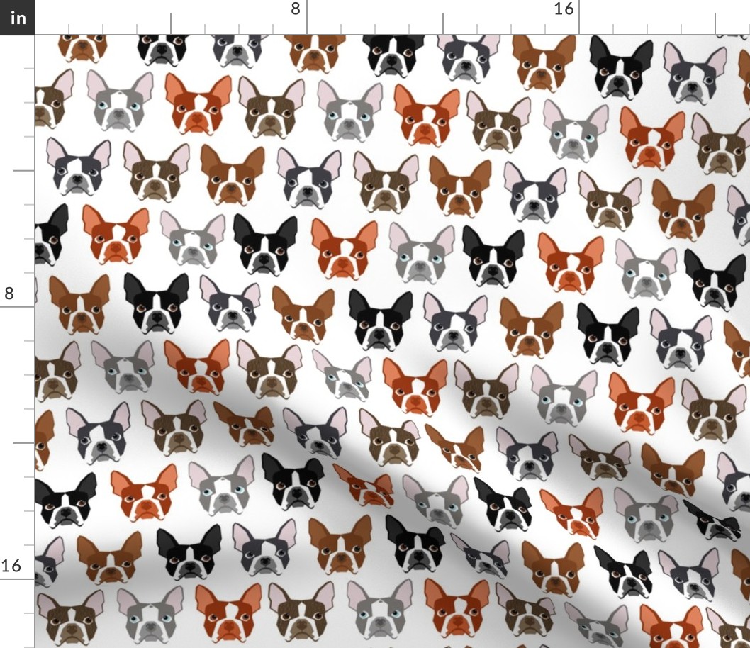 boston terriers boston dog dogs pet pets dog fabric